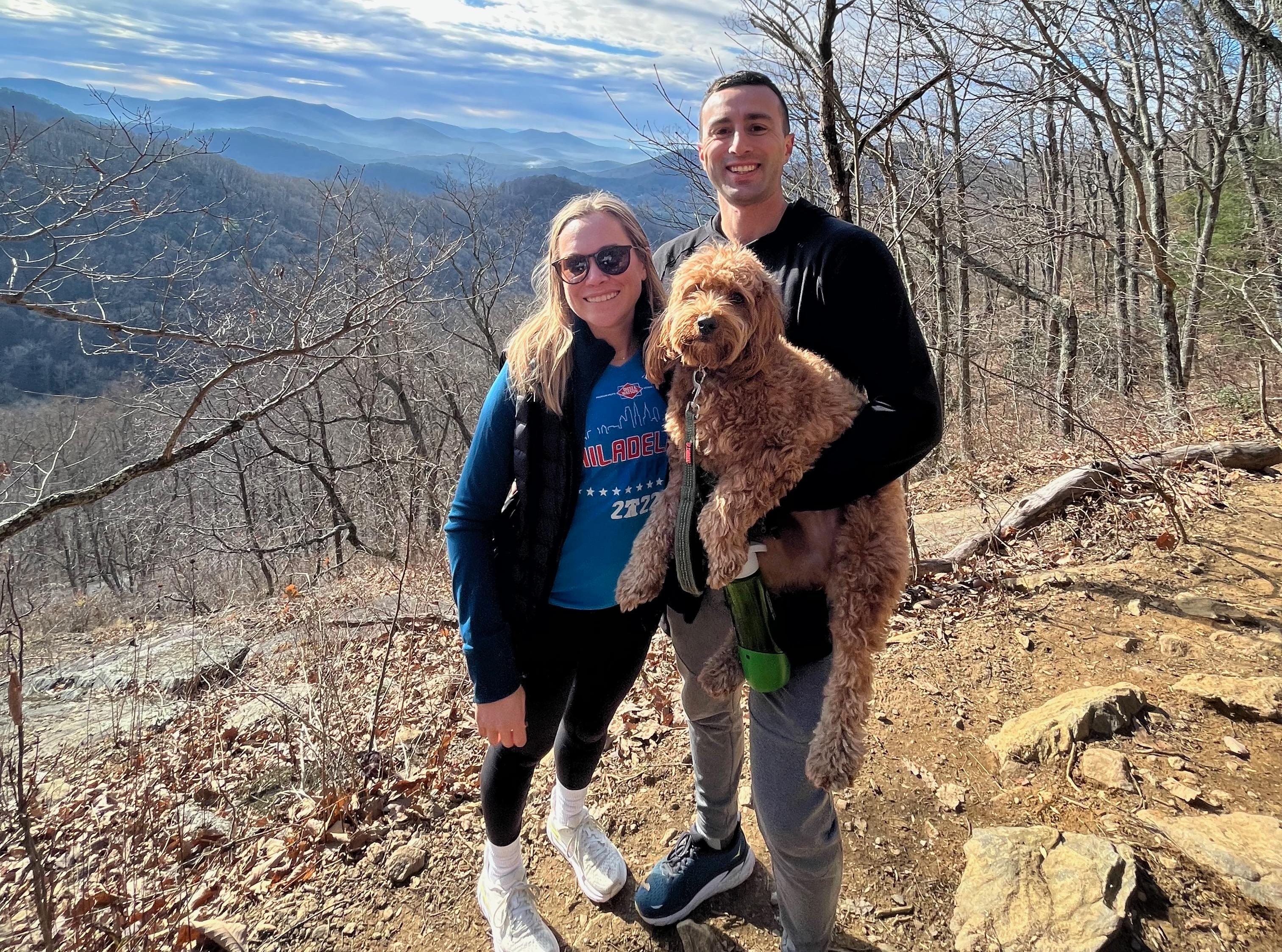 Caroline, Mike, and Alfie